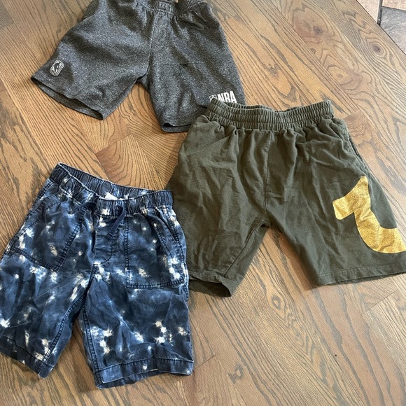 Kids Shorts Trio - Gray, Green, and Blue - Picture 1 of 7